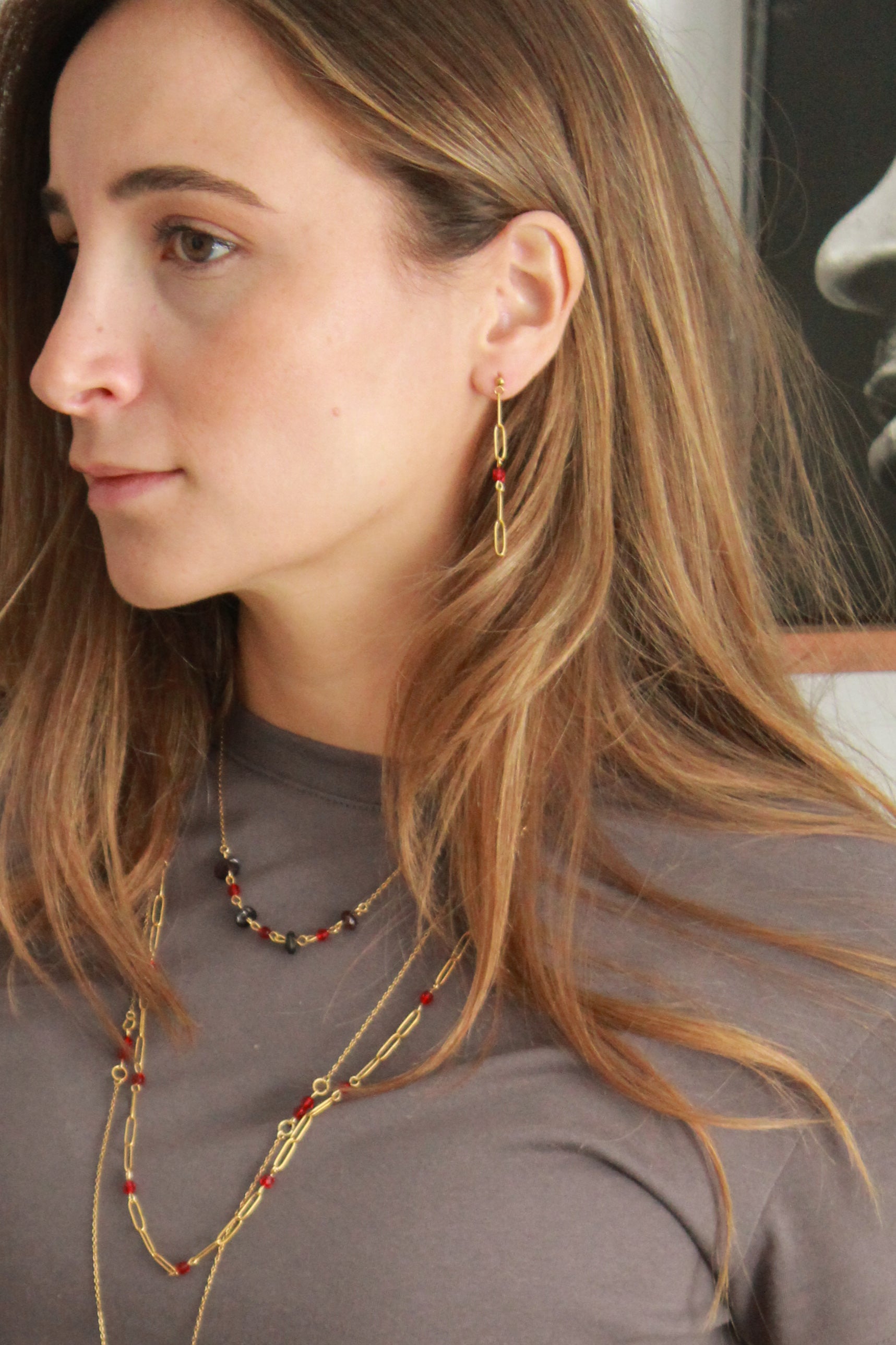 Pendientes Link Dorados