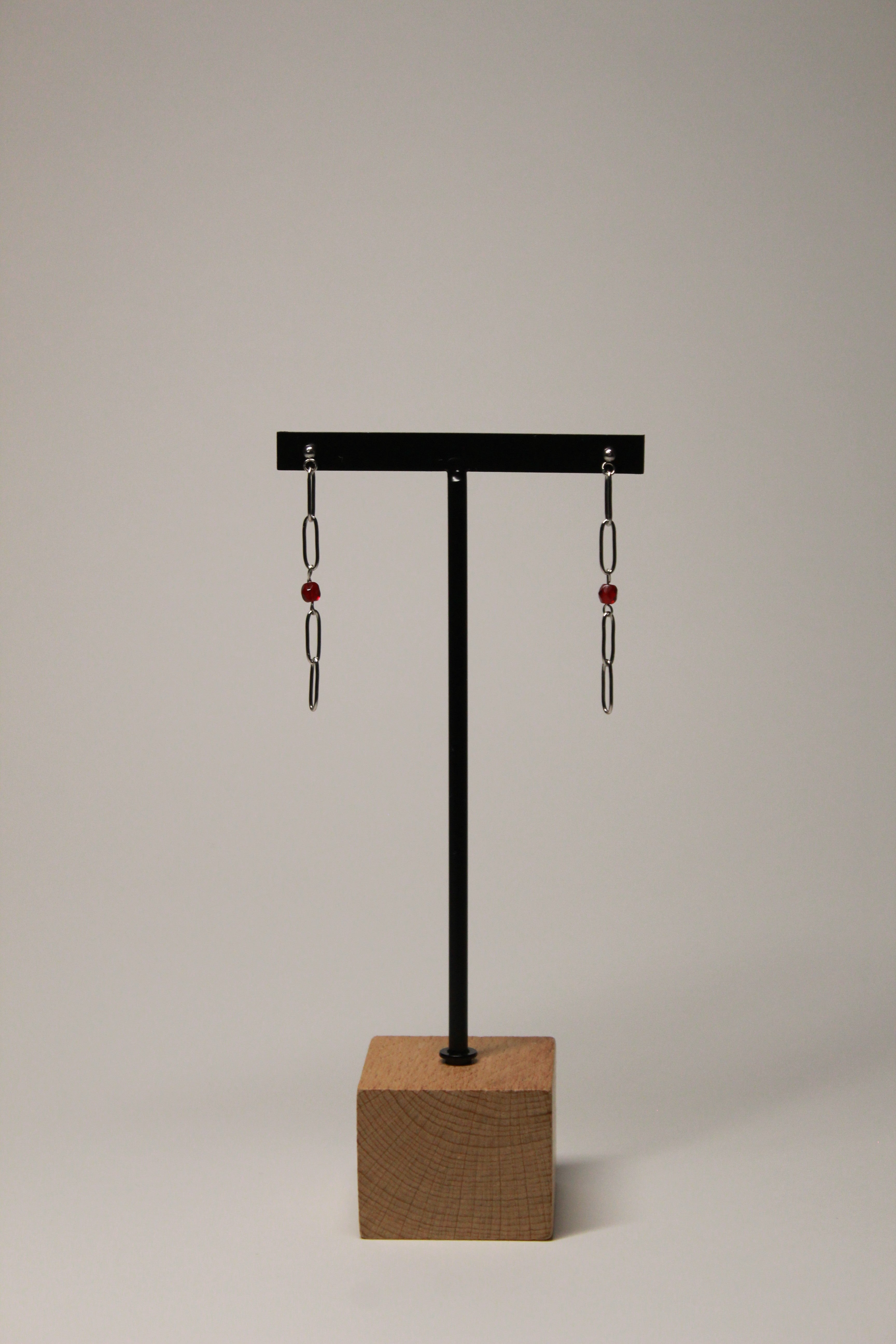 Pendientes Link Plateados