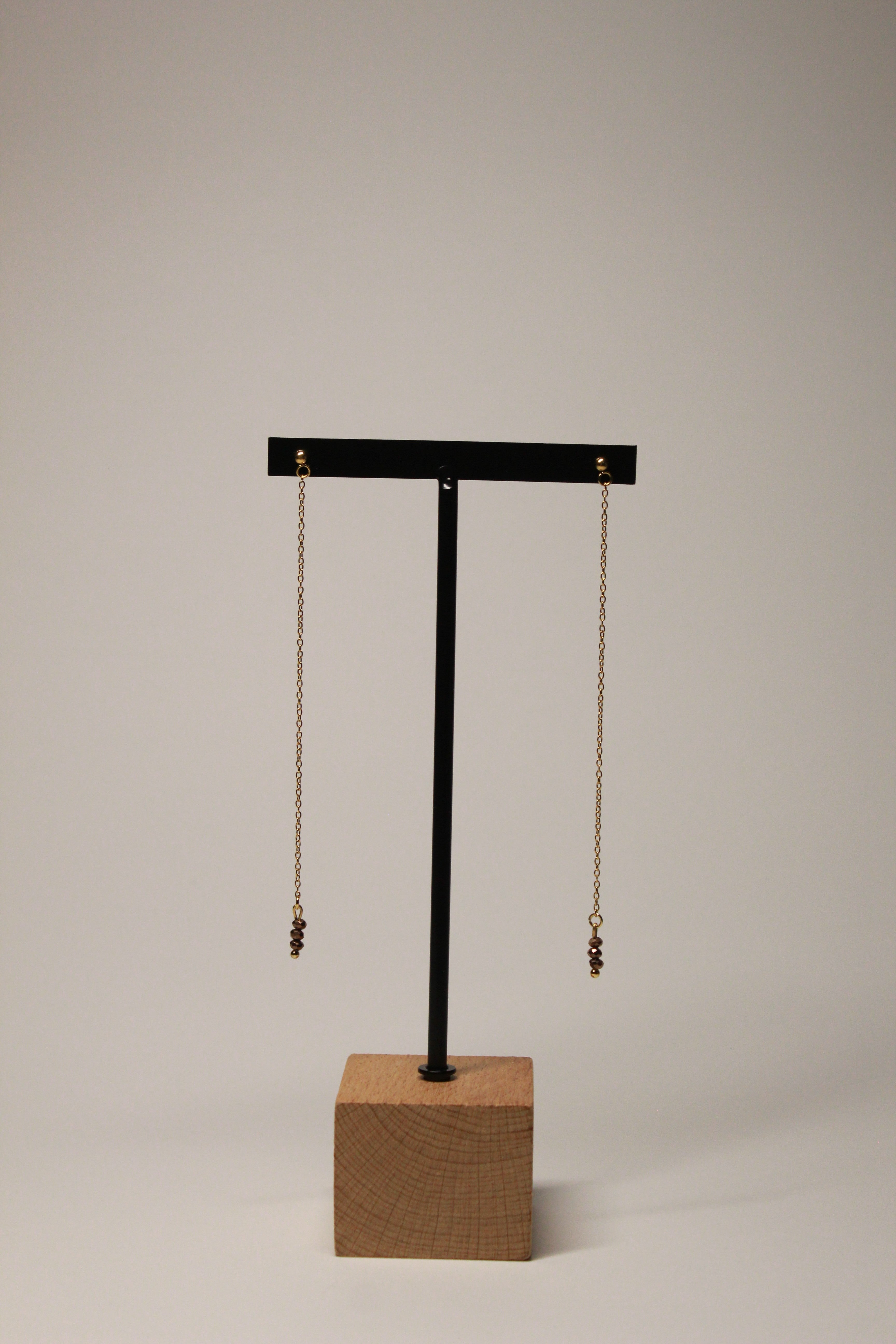 Pendientes Tira Largos Dorados