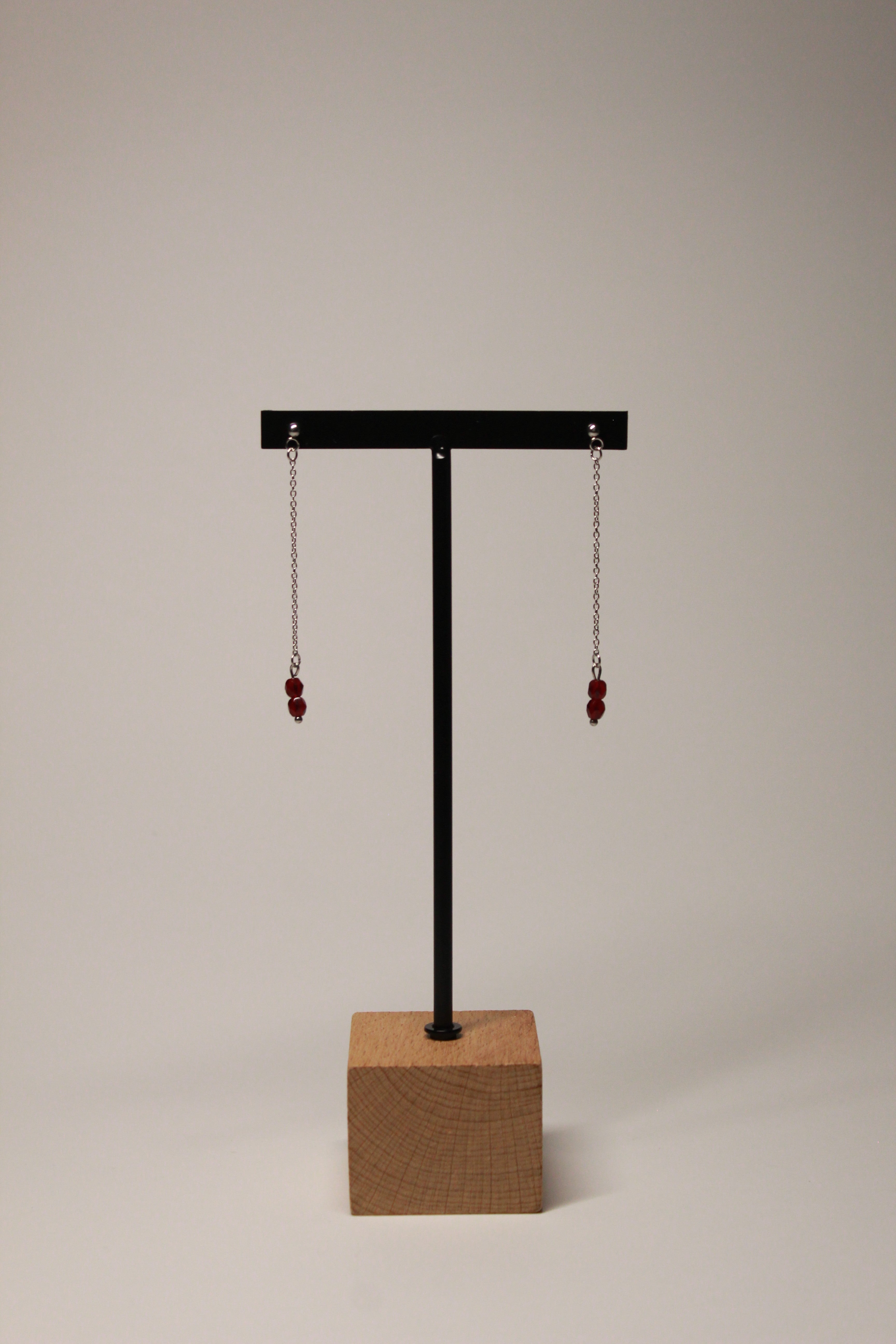 Pendientes Tira Plateados