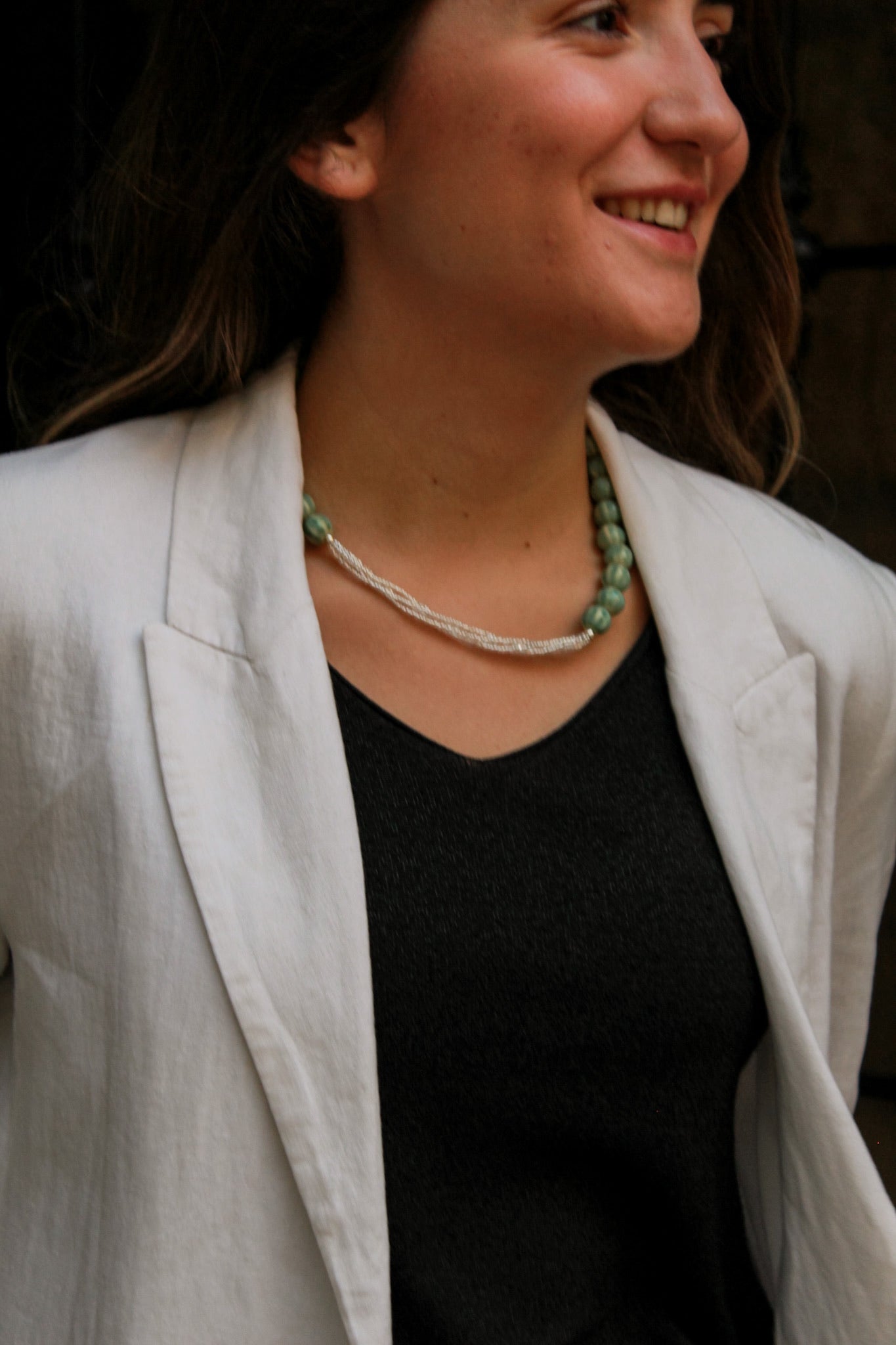MOYMO_Collar Aire Verde agua