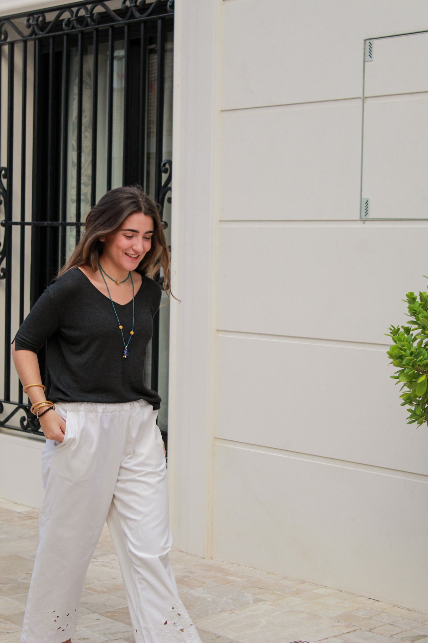 MOYMO_Collar cristal azul