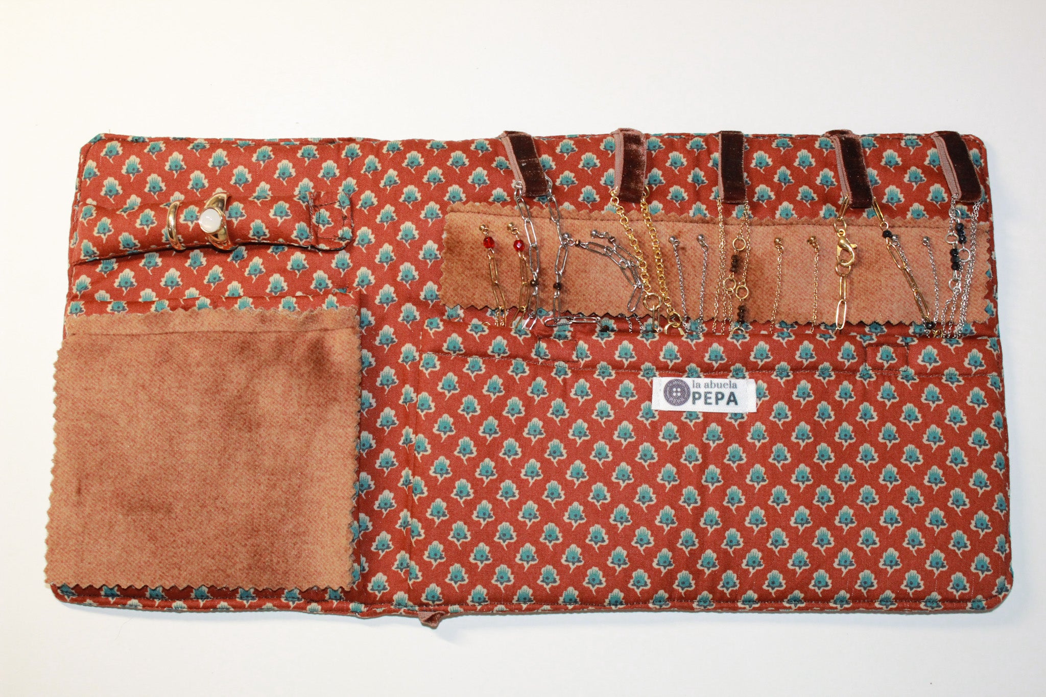 JOYERO DE VIAJE TEJA