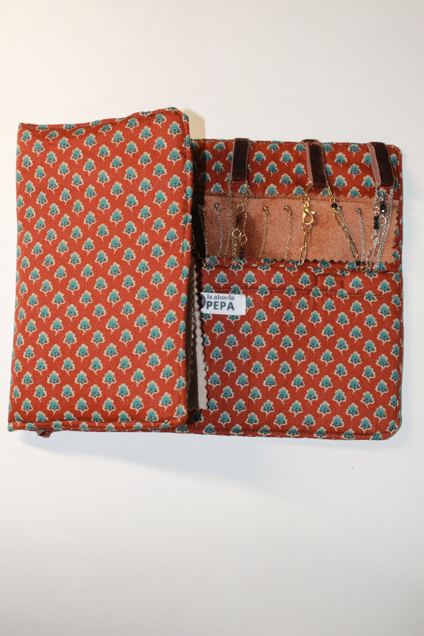 JOYERO DE VIAJE TEJA