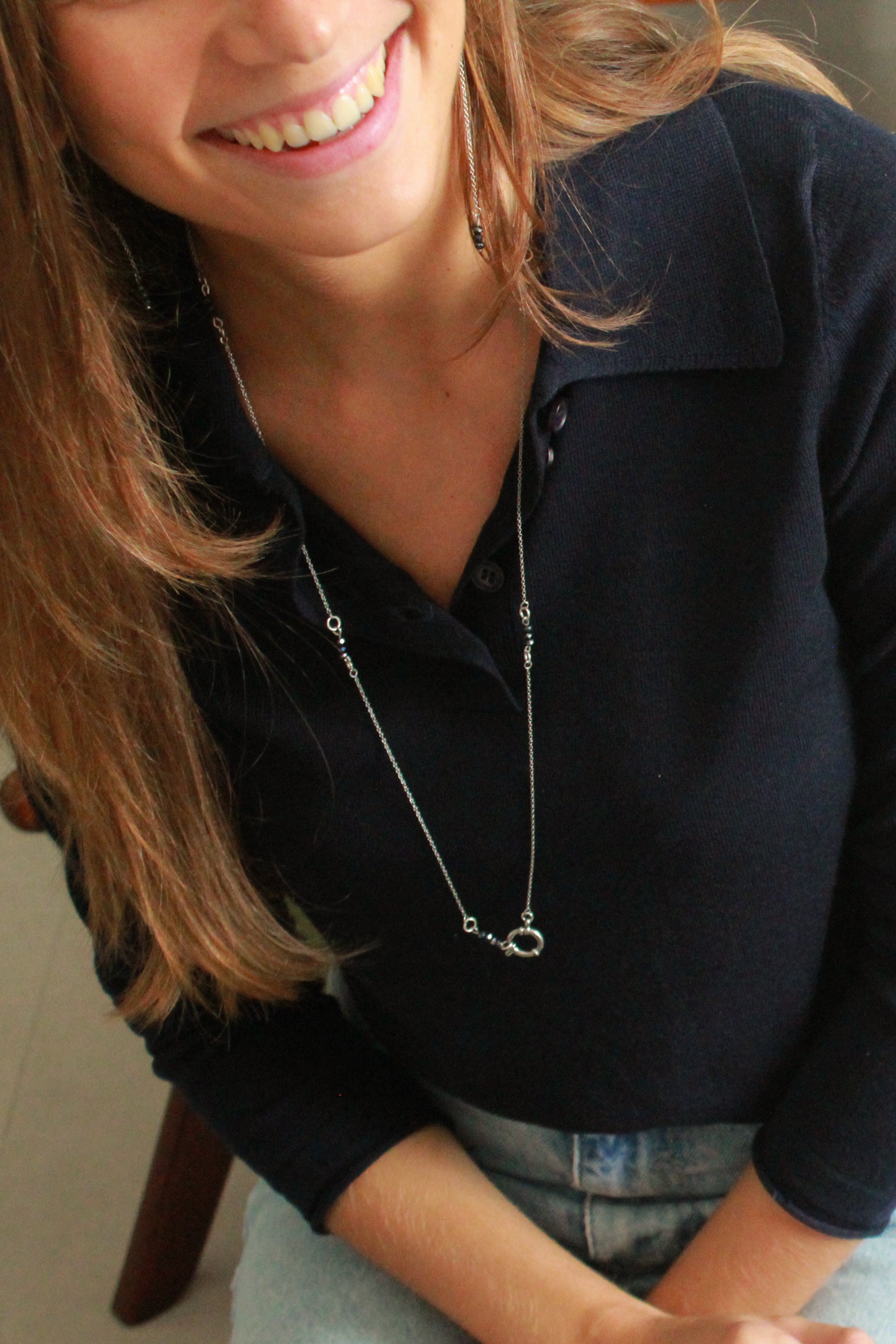 Collar Tira Plateado