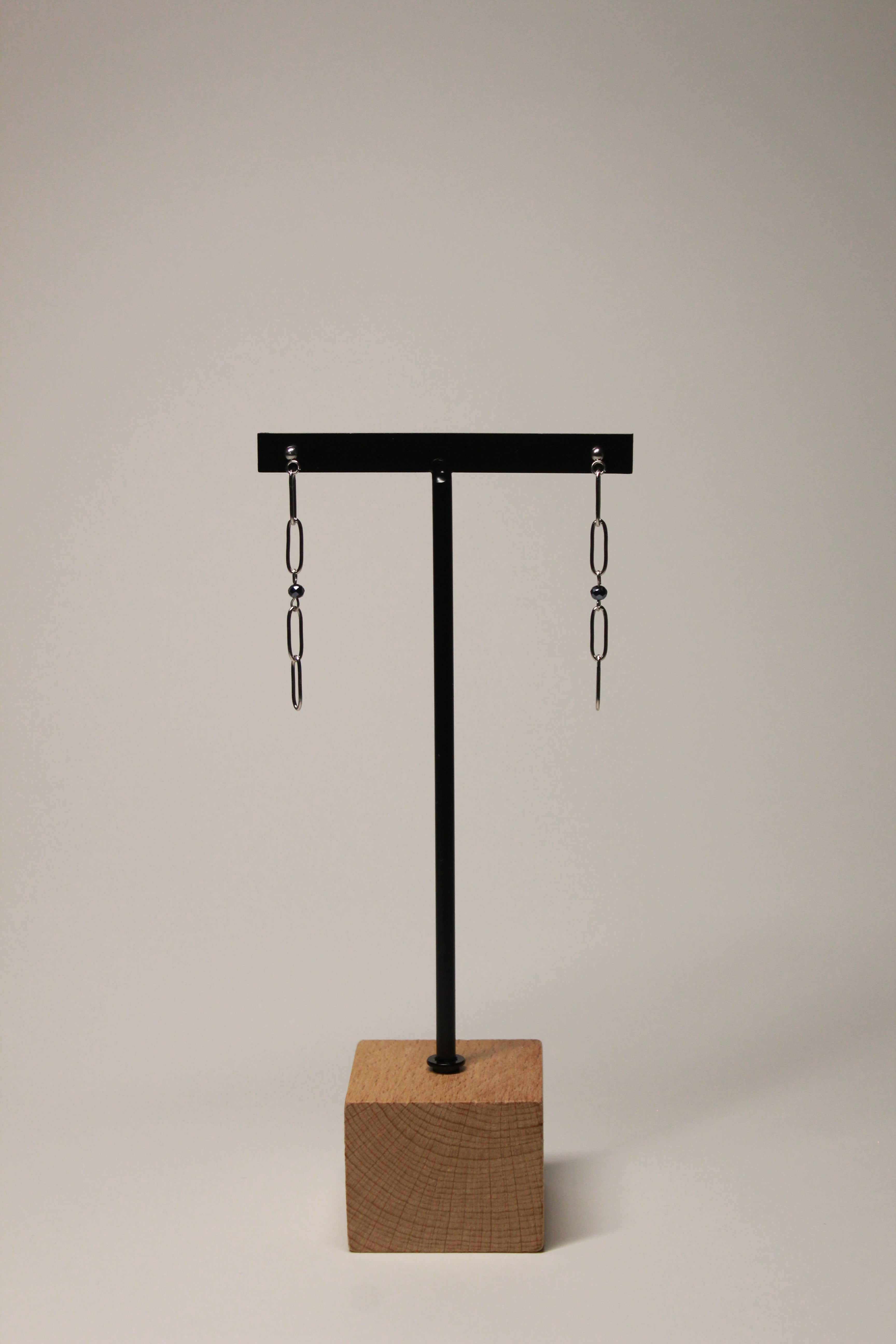 Pendientes Link Plateados