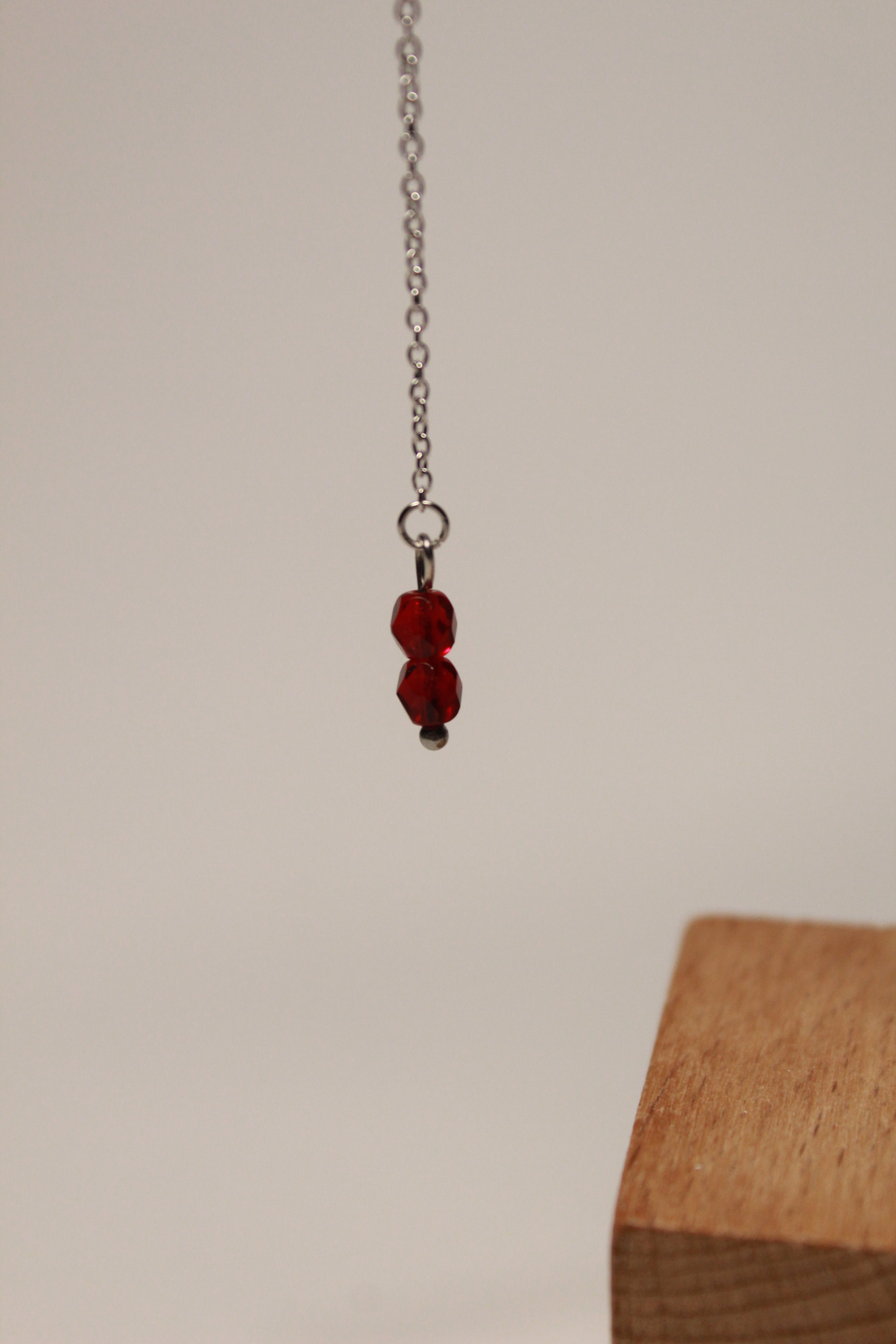 Pendientes Tira Largos Plateados