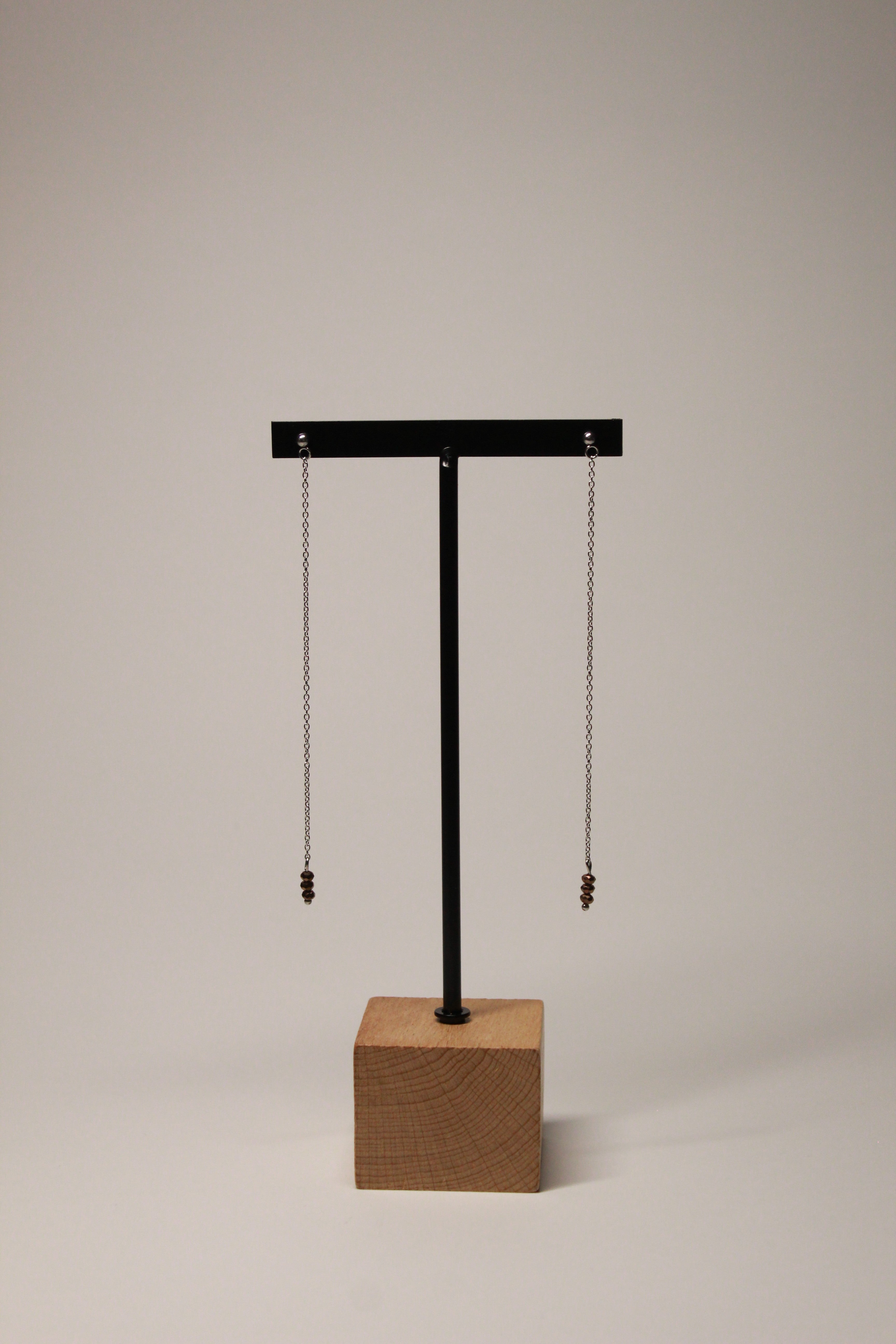 Pendientes Tira Largos Plateados