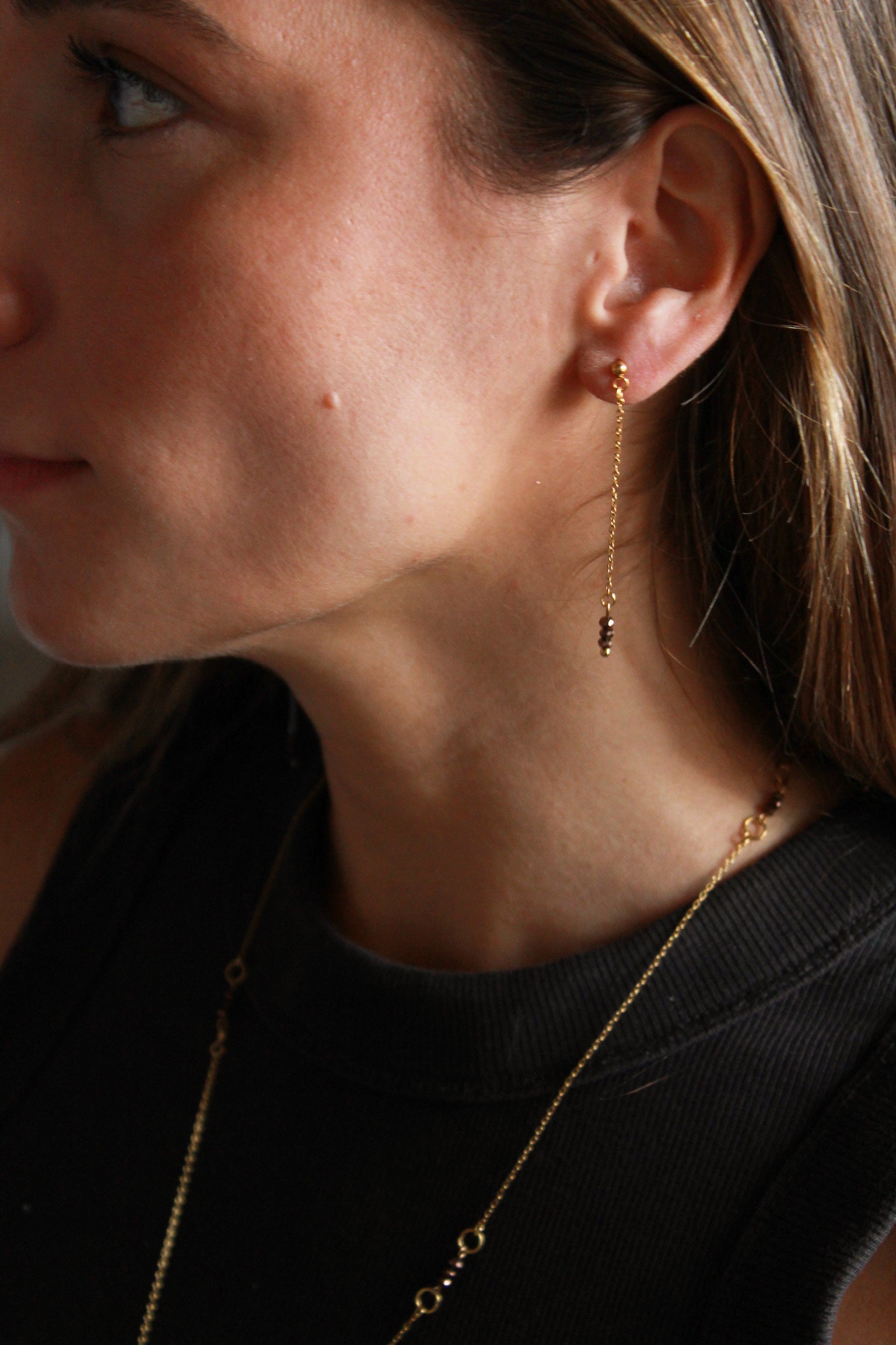 Pendientes Tira Dorados