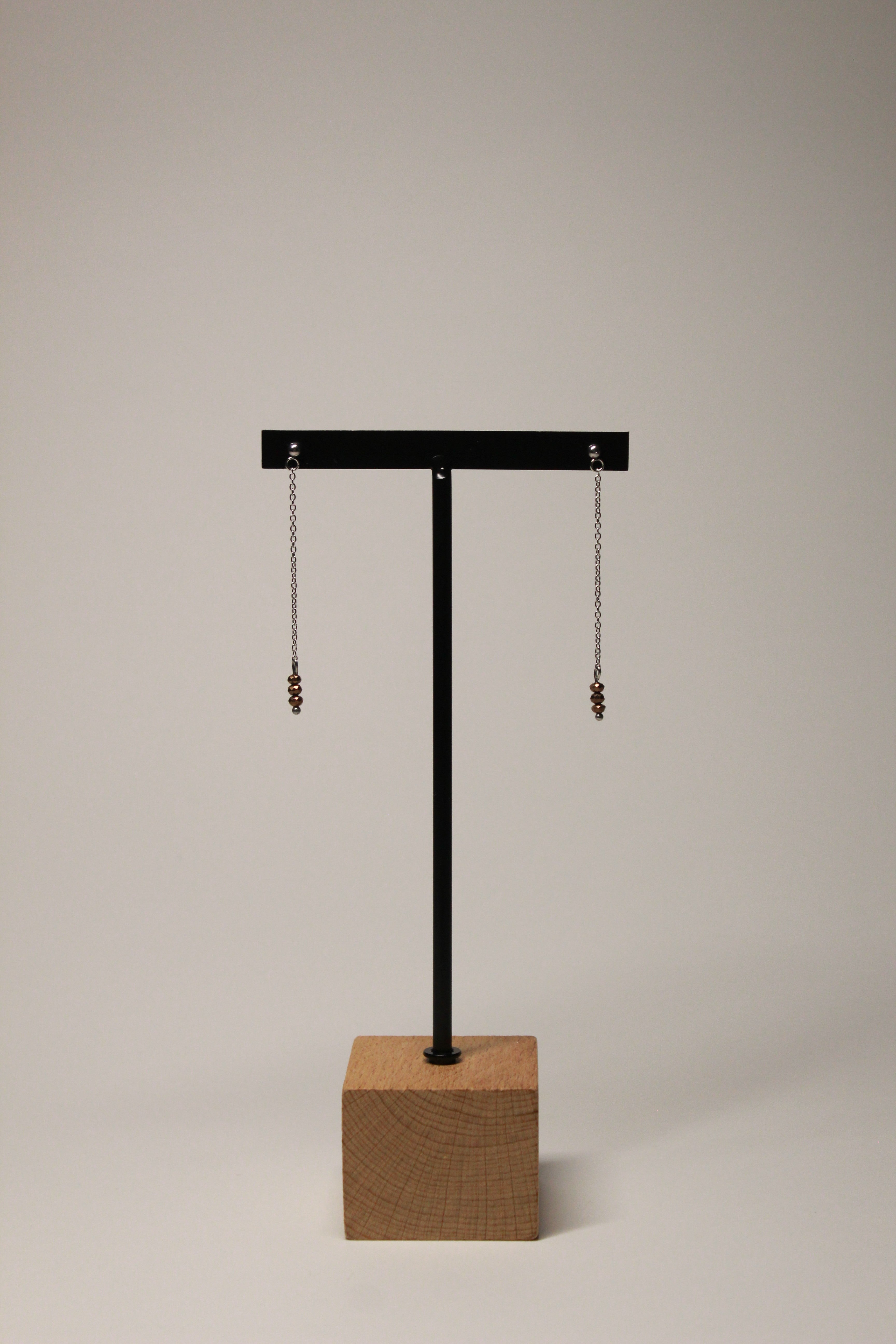 Pendientes Tira Plateados