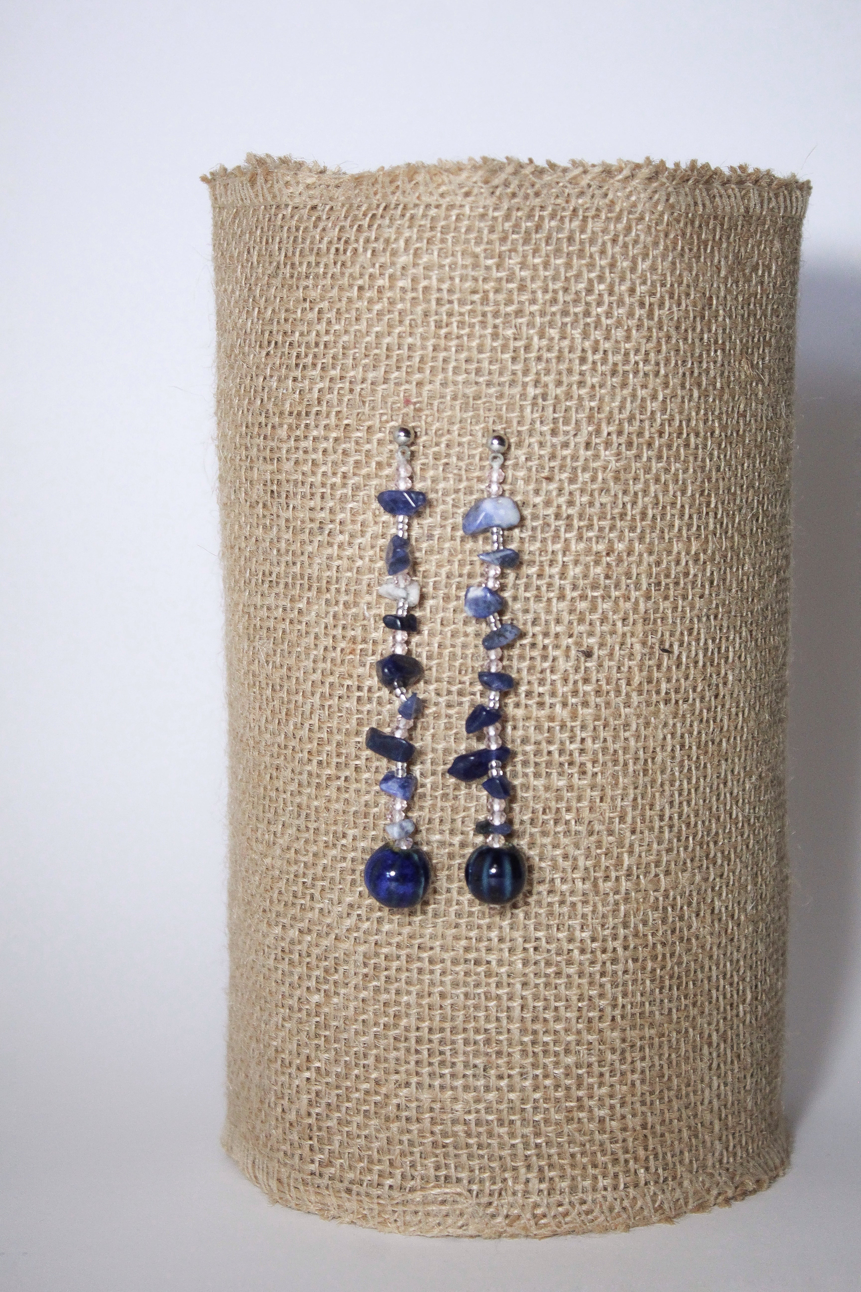 MOYMO_Pendientes Gota azules