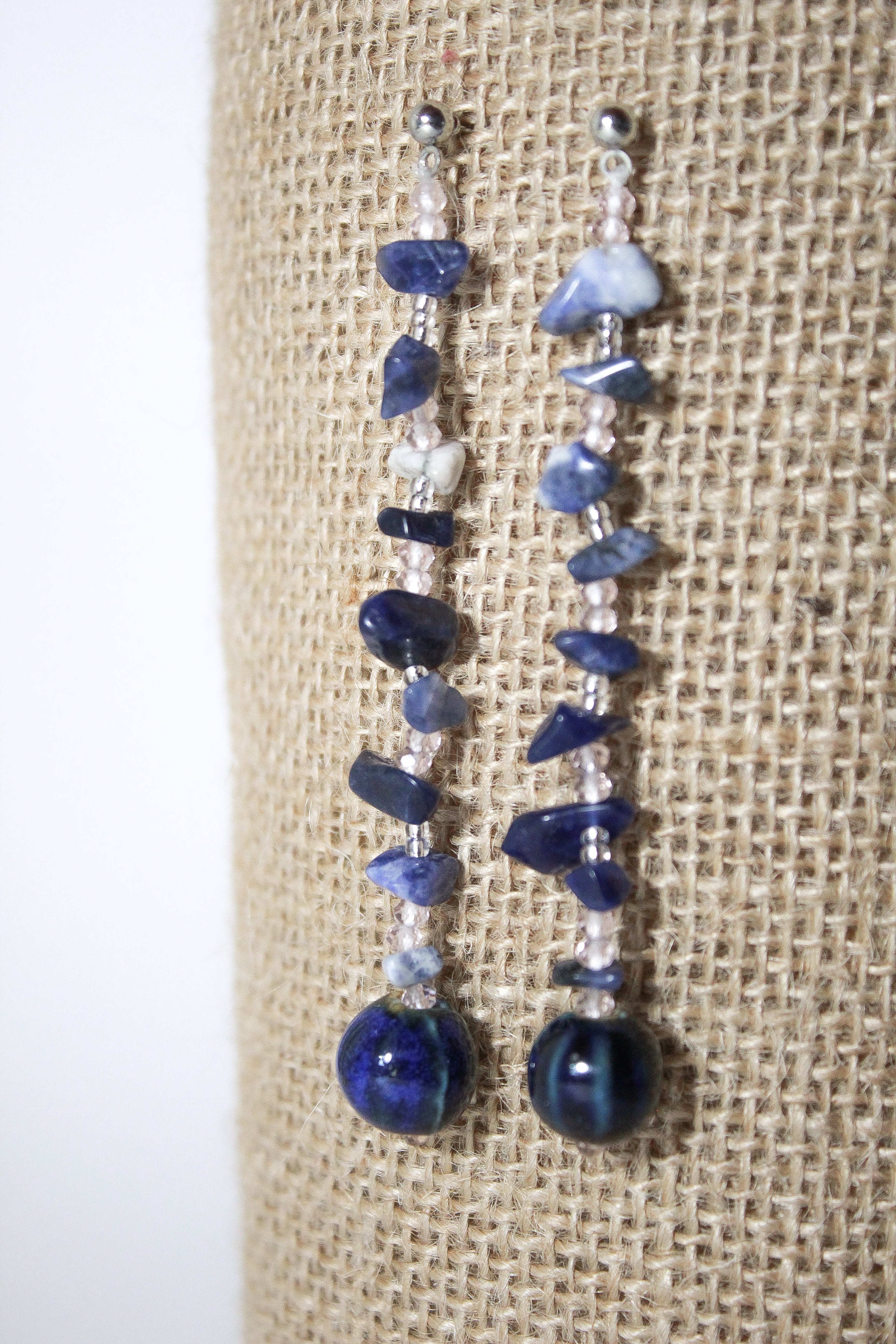 MOYMO_Pendientes Gota azules